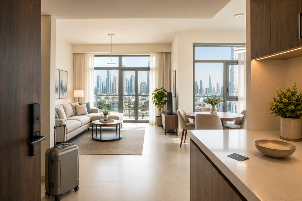 Furnished Dubai apartment prepared for a new tenant